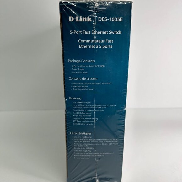 D-Link DES (DES-1005E) 5-Ports External Ethernet Switch - Picture 4 of 5